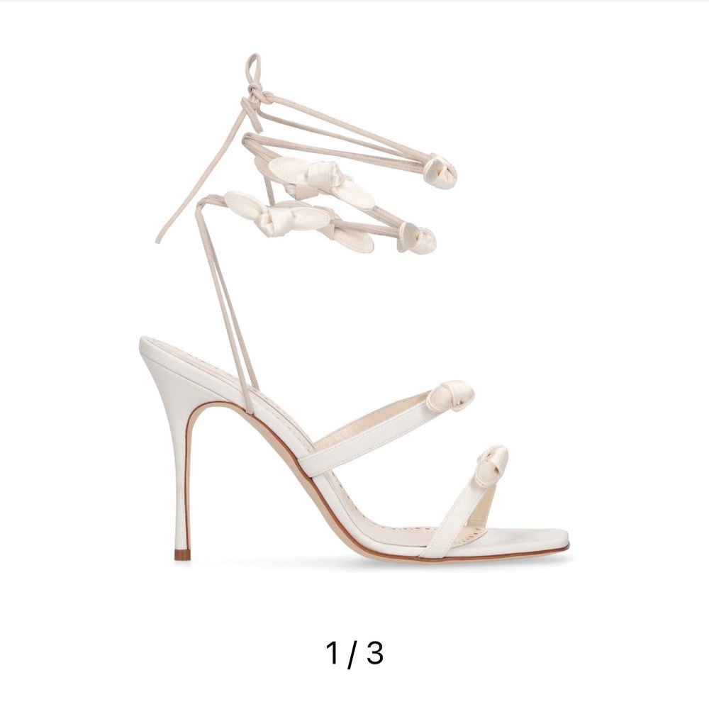 Manolo Blahnik 105mm Fiocco Sandal